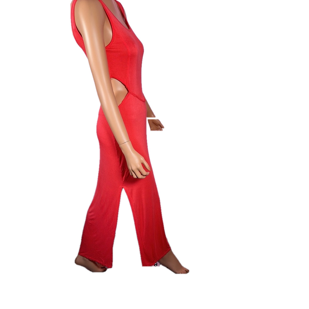 XTAREN CUT OUT SIDE DRESS stitched outside look like pants jumpsuit Size Small - Picture 3 of 15